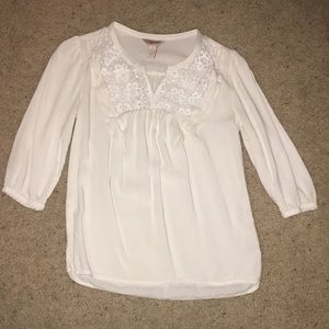 White lace blouse